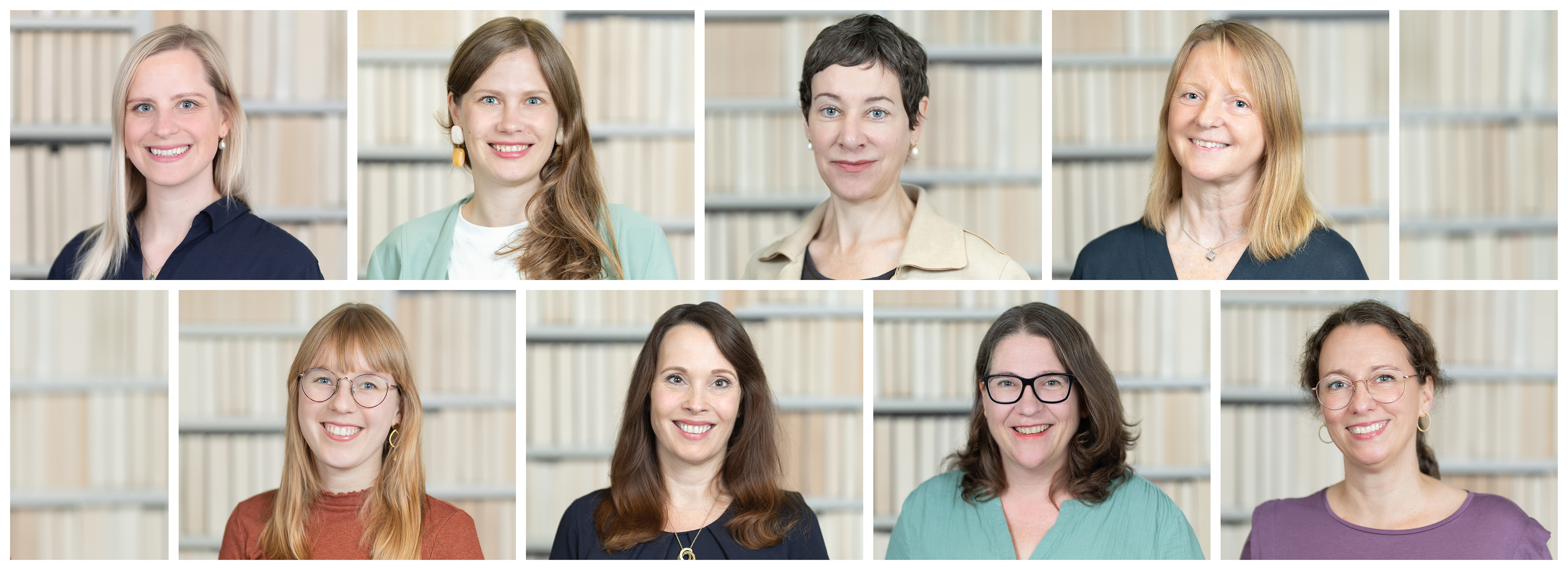 Alle Mitarbeiterinnen in einer Collage